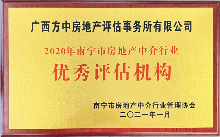 南寧市房地產(chǎn)中介行業(yè)優(yōu)秀評估機構(gòu)